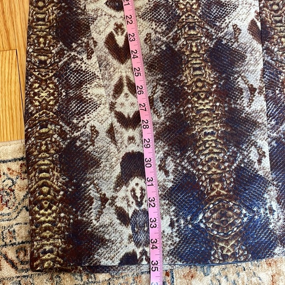 W118 by Walter Baker Bodycon Snakeskin Short Sleeve Back Zip Dress, sz S - Picture 13 of 13